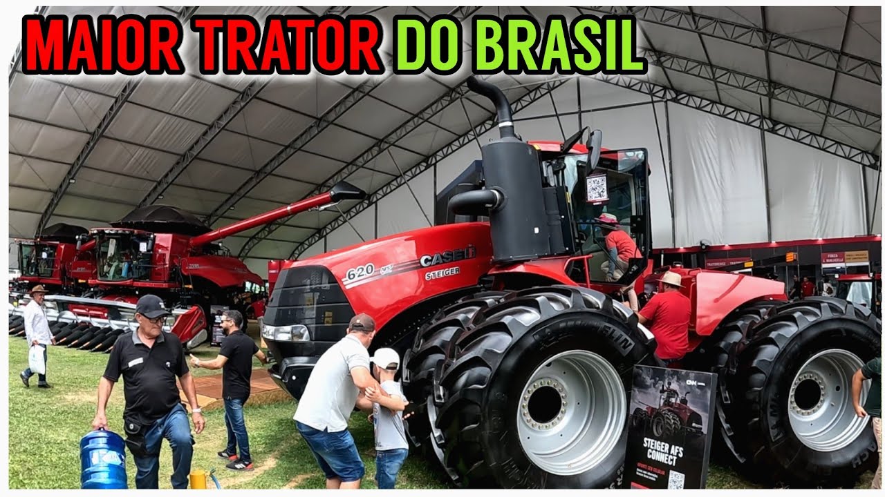 Mostrando os Tratores e colheitadeiras New Holland e Case (Show Rural 2024)