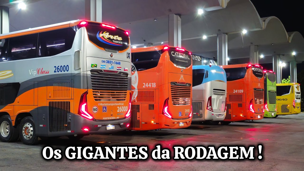 NOITE com os GIGANTES da RODAGEM em PESO! VÉSPERA de NATAL 2025 - RODOVIÁRIA de MONTES CLAROS MG