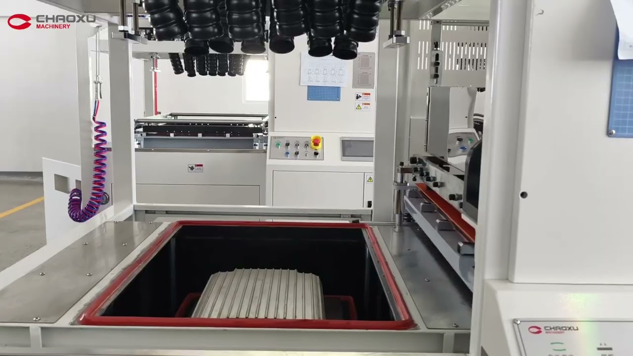 CHAOXU|Automatic Thick Sheet Vacuum Forming Machine ABS PC Suitcase Production Line #howluggagemade