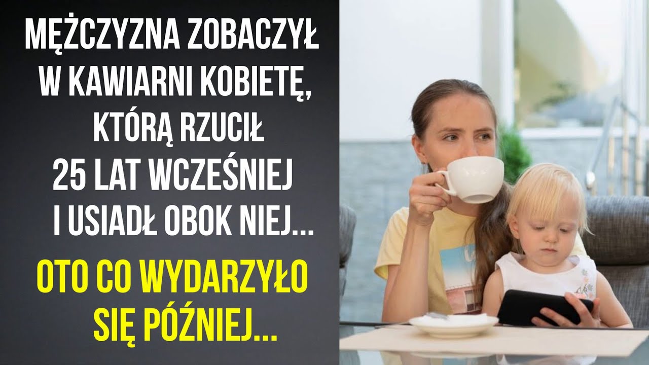 Mężczyzna zobaczył w kawiarni kobietę, którą rzucił 25 lat wcześniej i usiadł obok niej! Więc...