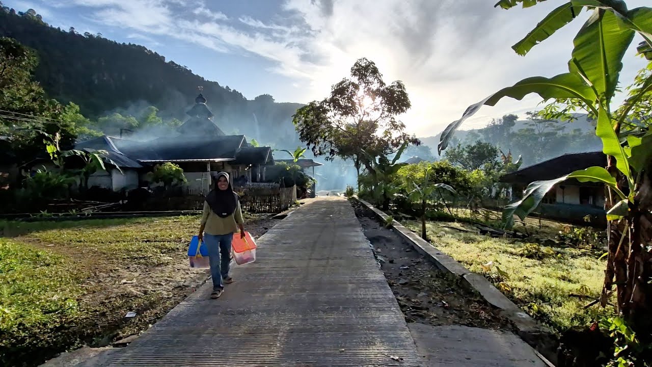 hidup di desa, Menelusuri kampung yang mempunyai mata air langsung dari pegunungan