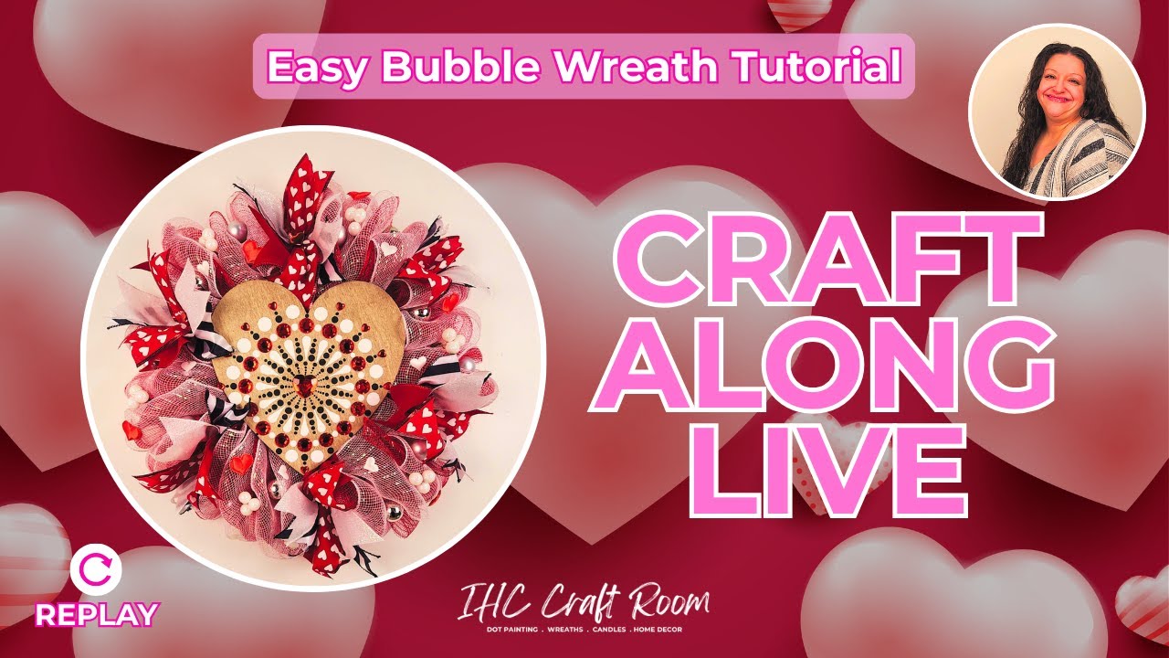 Festive Deco Mesh Bubble Wreath: Easy Valentine DIY