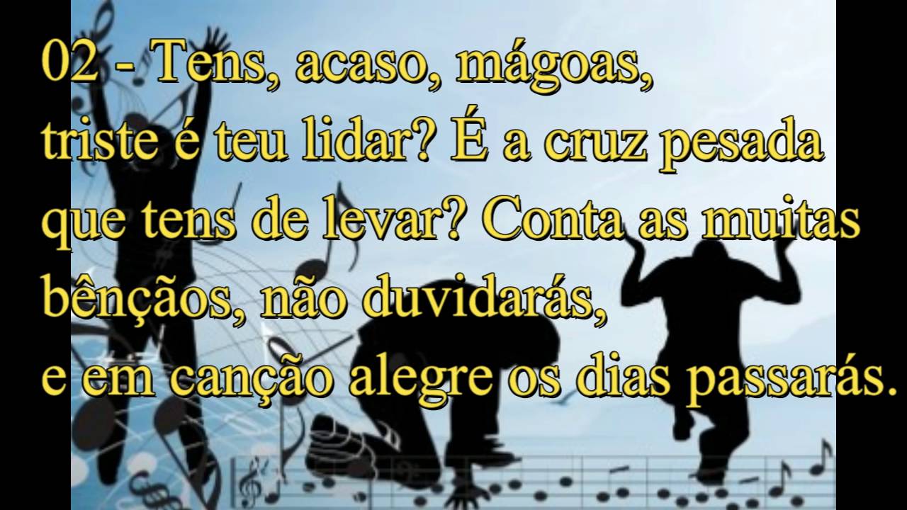329   Conta as Bênçãos Play Back Cantor Cristão