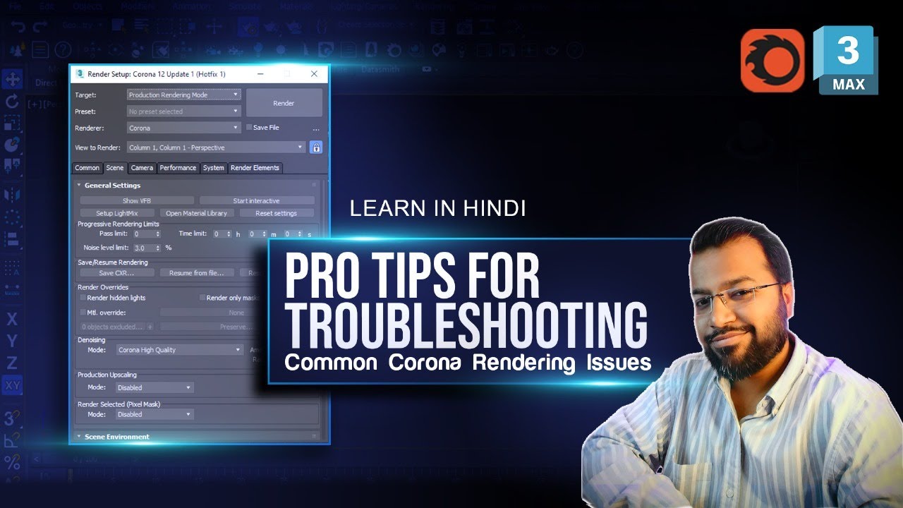 From Frustration to Fix: Mastering🔥 Common Corona Render Issues in 3ds Max | Hindi Tutorial 