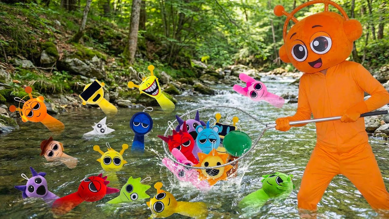 Saving Sprunki: Oren Spots Them Drifting in the Stream