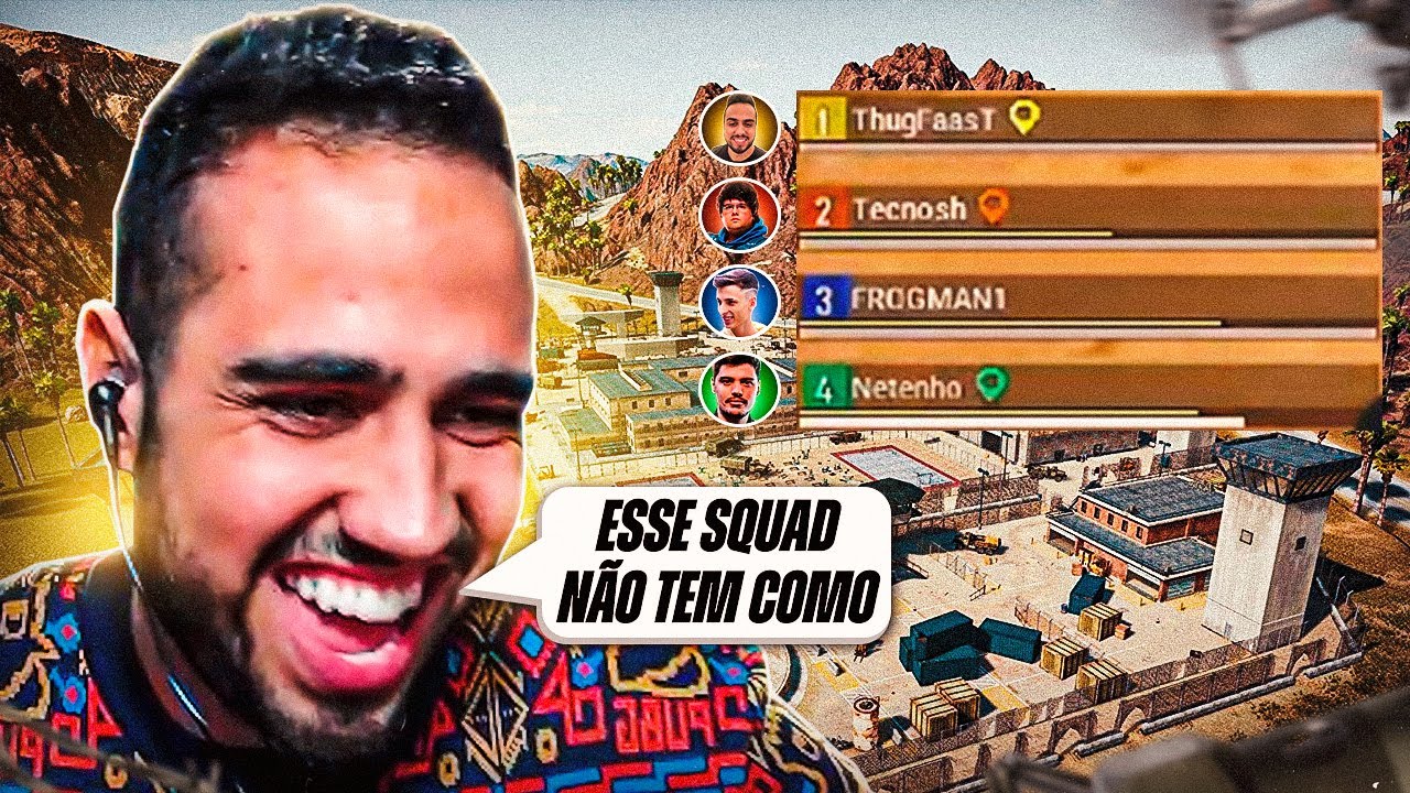 SQUAD LENDÁRIO COM NETENHO, TECNOSH E FROGMAN1 - PUBG