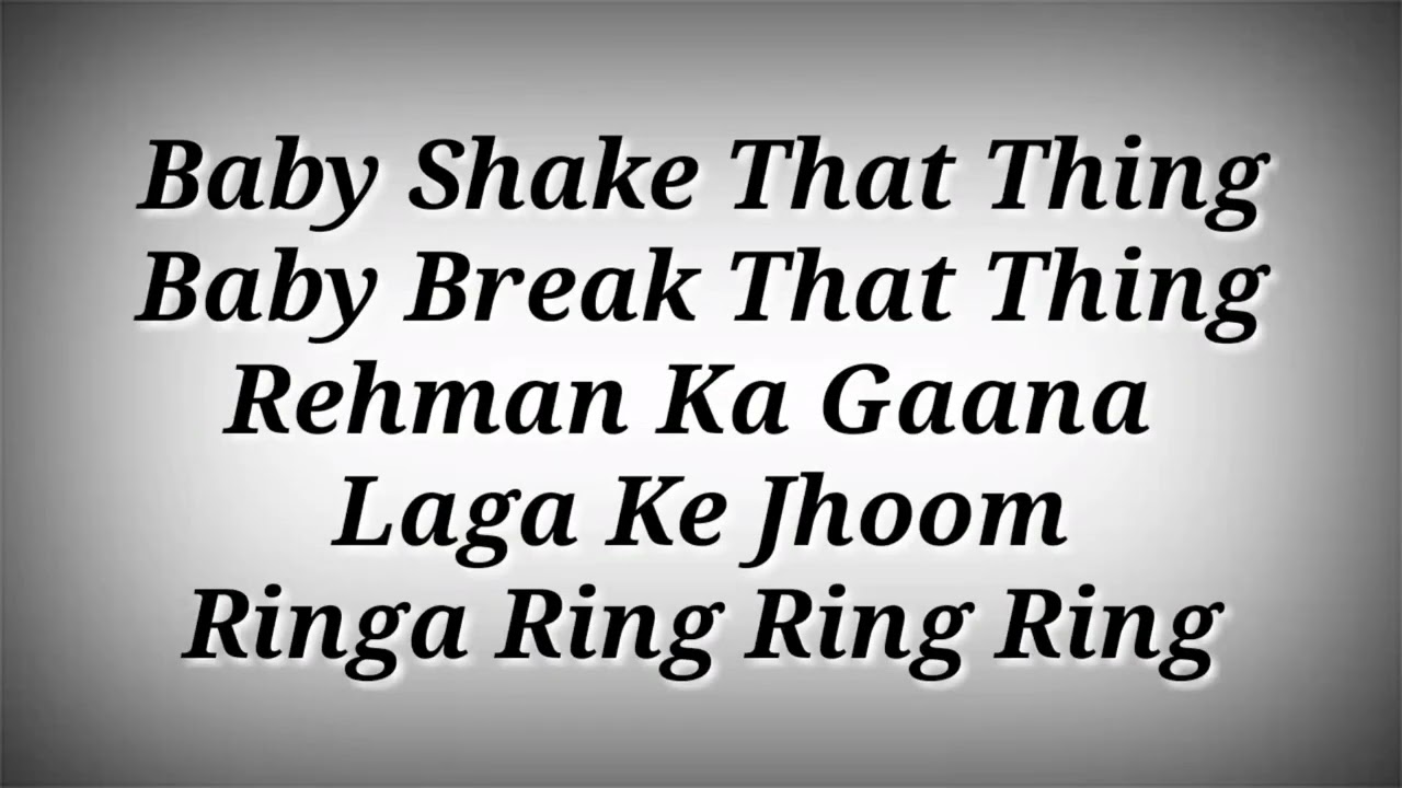 LYRICS Gatividhi Song - Yo Yo Honey Singh,Mouni Roy
