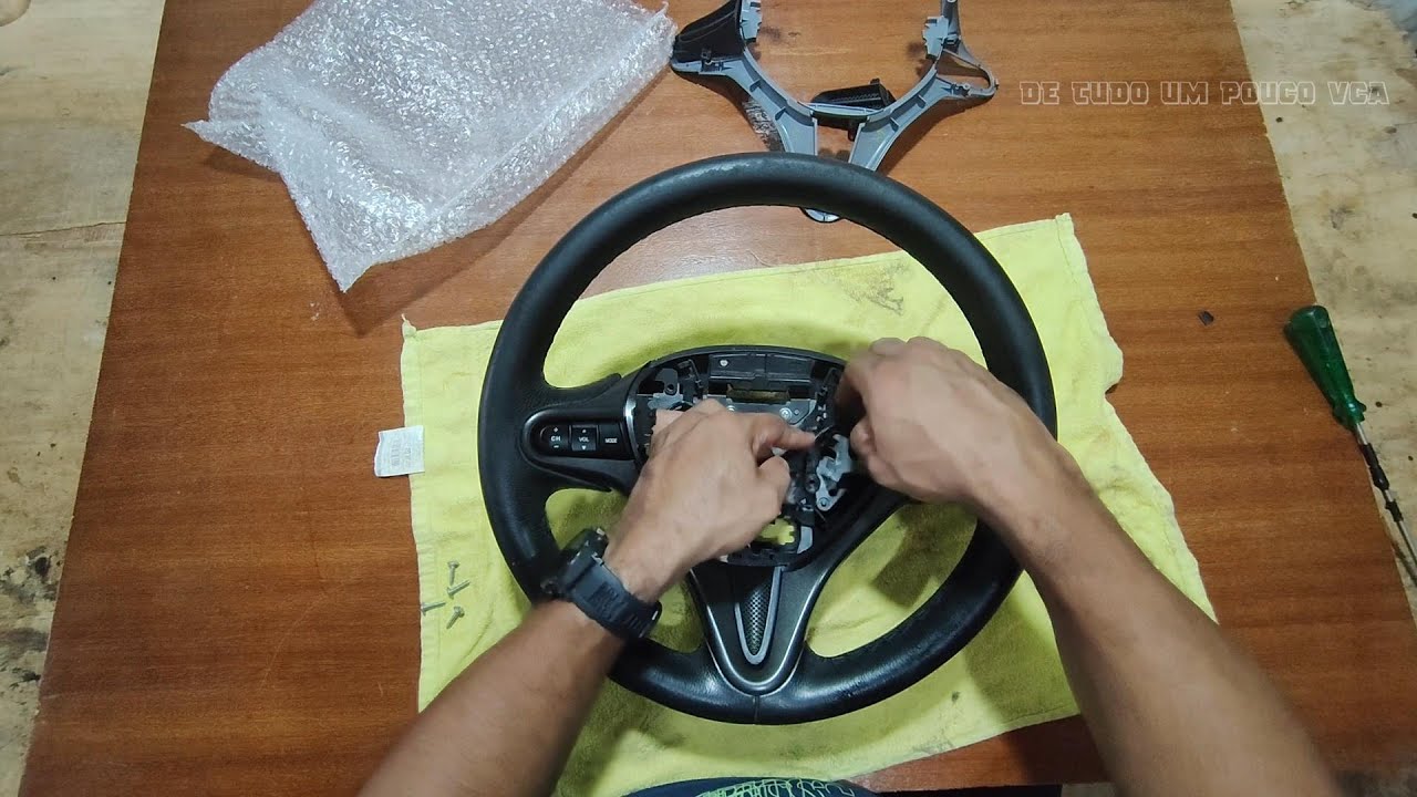 COMANDO DE VOLANTE NO HONDA CITY E CONFIGURAÇÃO VIDEO COMPLETO