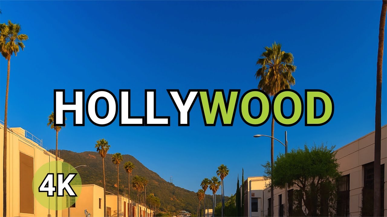 Los Angeles - Burbank Into Hollywood Drive (4K POV)