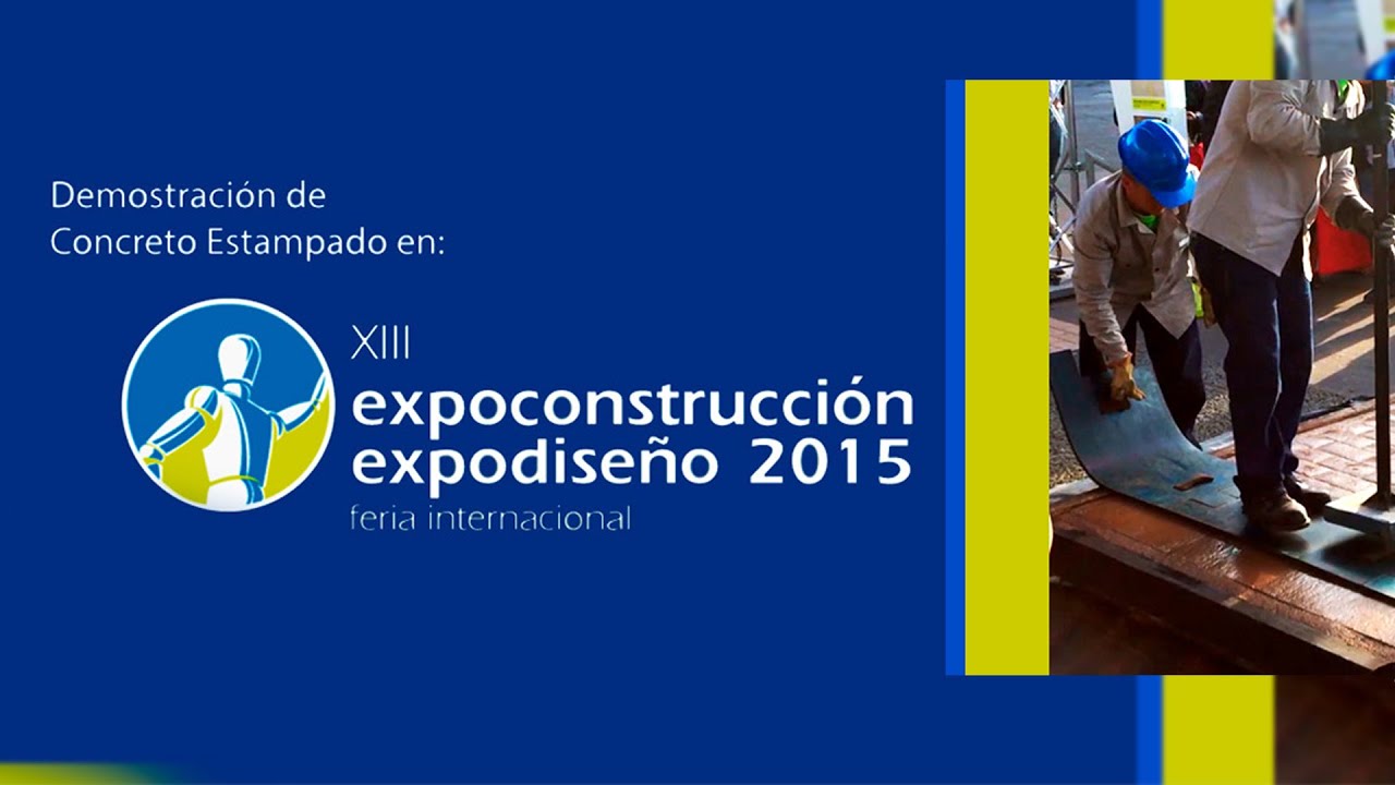 Demostración de Concreto Estampado en Expoconstrucción