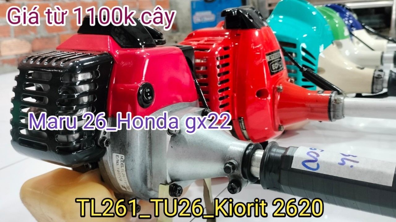 Lô S máy nhật bãi/0913136620/ gia từ 1100k/ TL261_TU26_Kiorit 26_Honda gx 22_Echo 255_Kubota_Maru