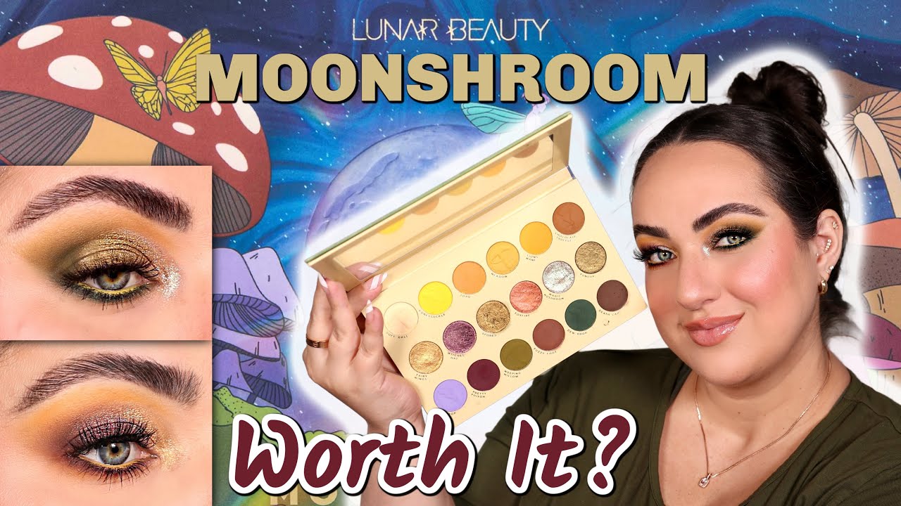 NEW! Lunar Beauty Moonshroom Palette Review & Looks! | THOUGHTS ON THE FORMULA... WORTH IT?