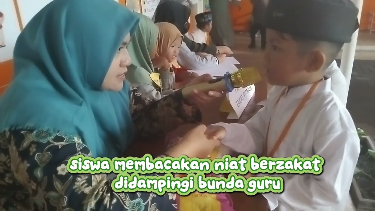 PONDOK ROMADHON HARI -1 PEMBAYARAN ZAKAT FITRAH SISWA KB-TK DWP SEMAMPIR 