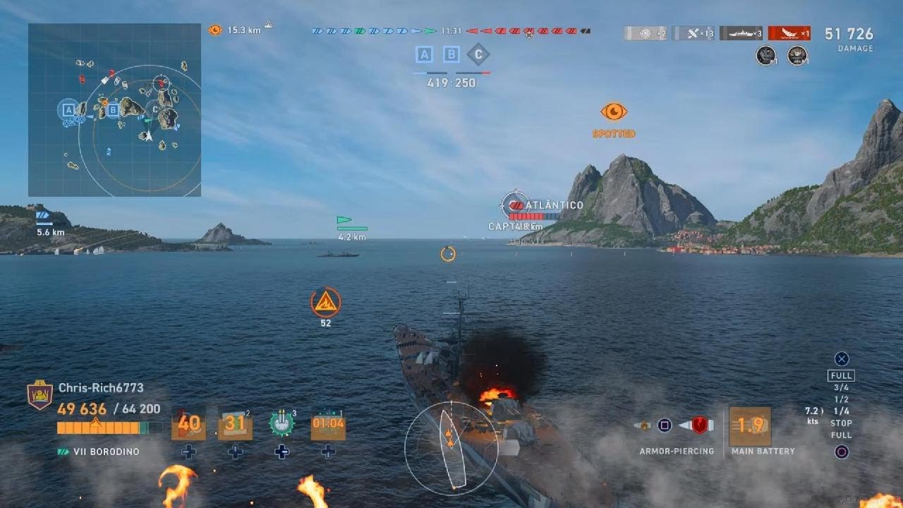 WoWs Legends Borodino 2810 xp