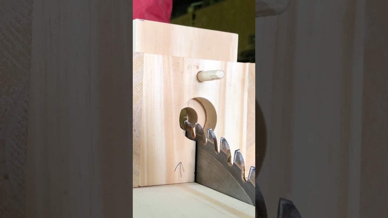 Idea con sierra circular para fabricar tarugos de varios tama&ntilde;os #woodworking #diy #wood