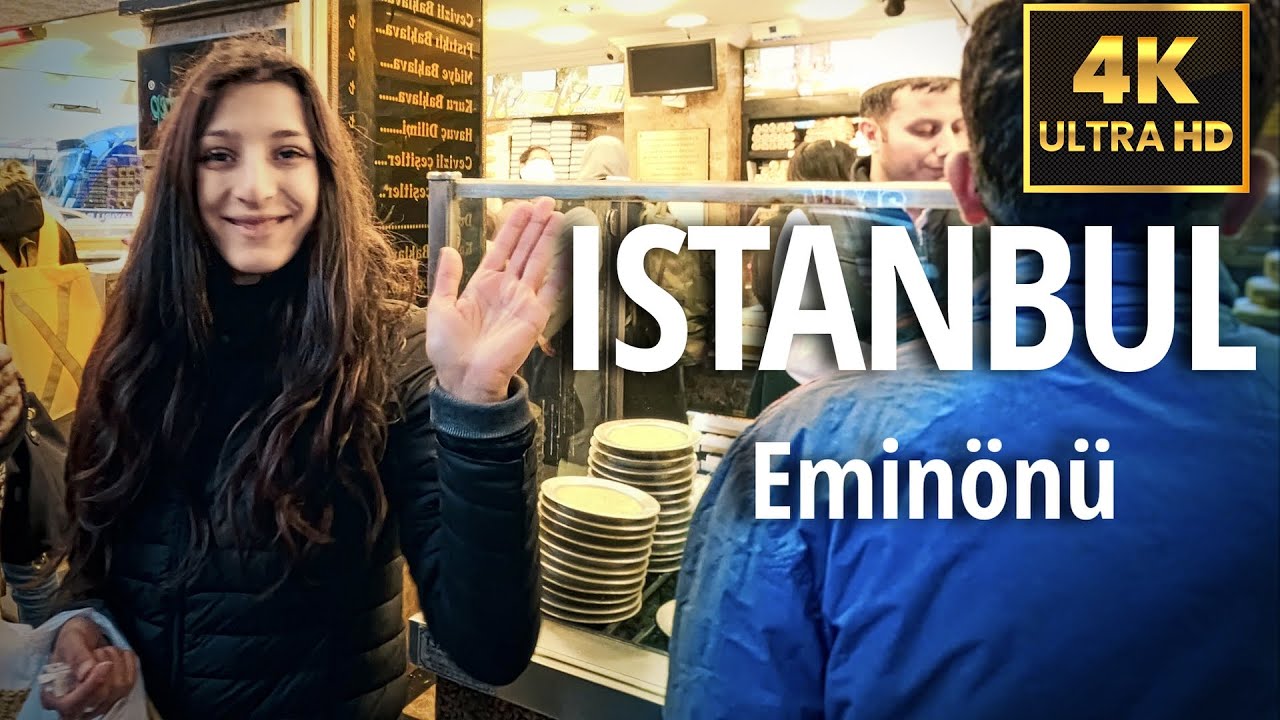 Discovering Istanbul's Emin&ouml;n&uuml;: Walking Tour in 4K UHD March 2023 60fps