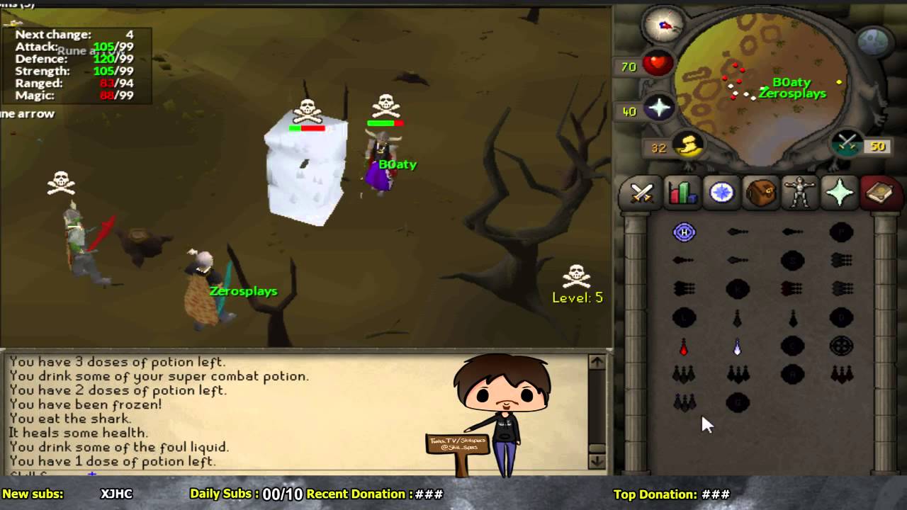 Характеристики навыков VS B0aty 73 Бой (полный бой)