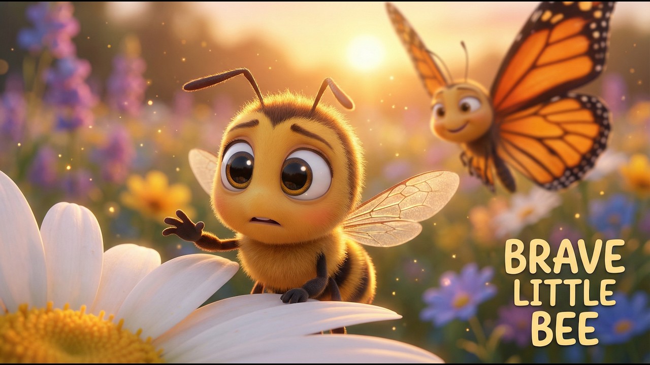 Маленькая пчелка, которая боялась цветов 🐝🌸 | Трогательная сказка на ночь для детей | Быть храброй