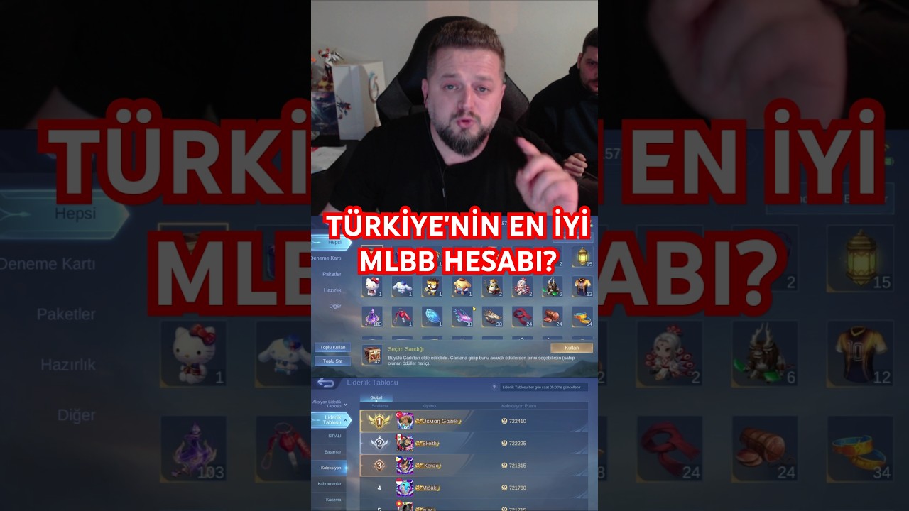 T&Uuml;RKİYE'NİN EN İYİ MLBB HESABI GLOBAL SIRALAMADA #MLBB #mobilelegends #mlbbnewskin #osmanb&uuml;lb&uuml;l