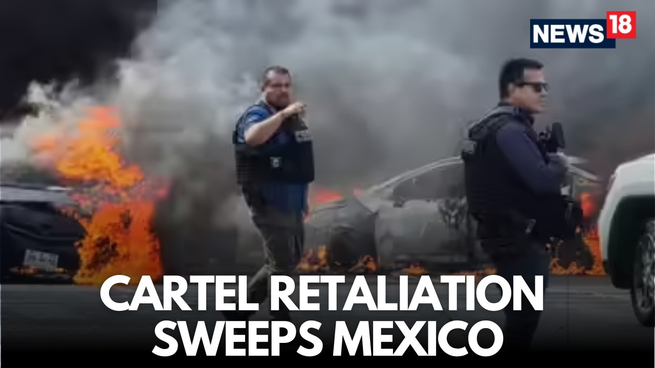 Live Visuals: Cartel Henchmen Unleash Violence After Top Drug Lord Killed In Mexico | N18G