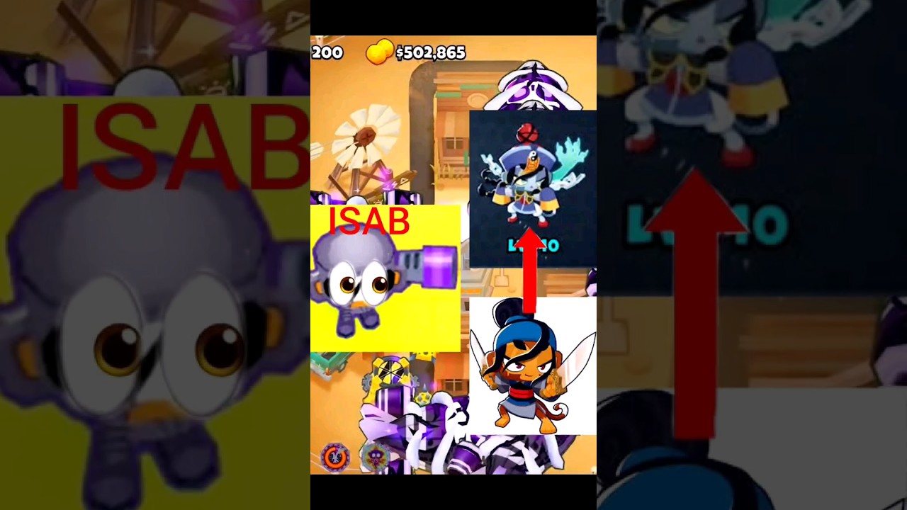 Isab's SUS reaction to the new sauda skin #isab #btd6