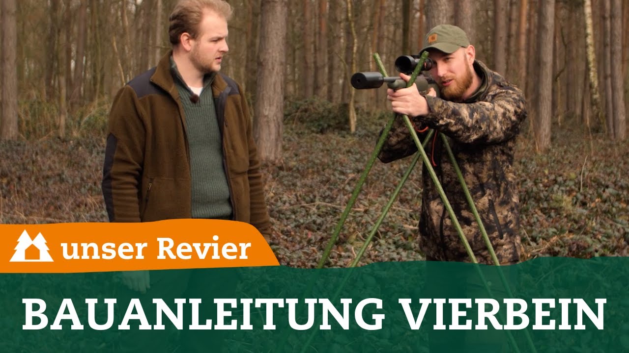 Vierbein selber bauen | Bauanleitung Zielstock | Pirschstock | DIY für Jäger | unser Revier | #32