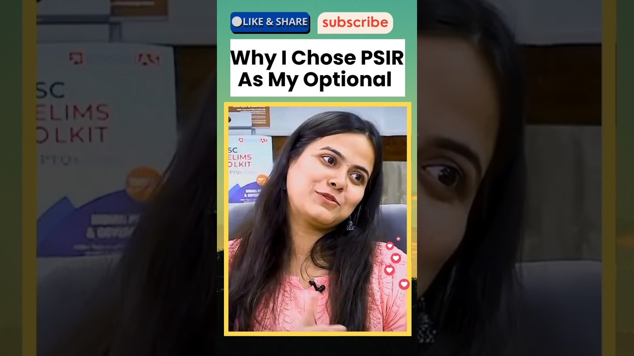 Why Shakti Dubey Chose PSIR Optional in UPSC #shortsvideo #viral #ytshorts