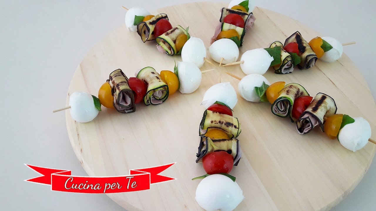 Spiedini di Verdure Grigliate - Antipasti estivi
