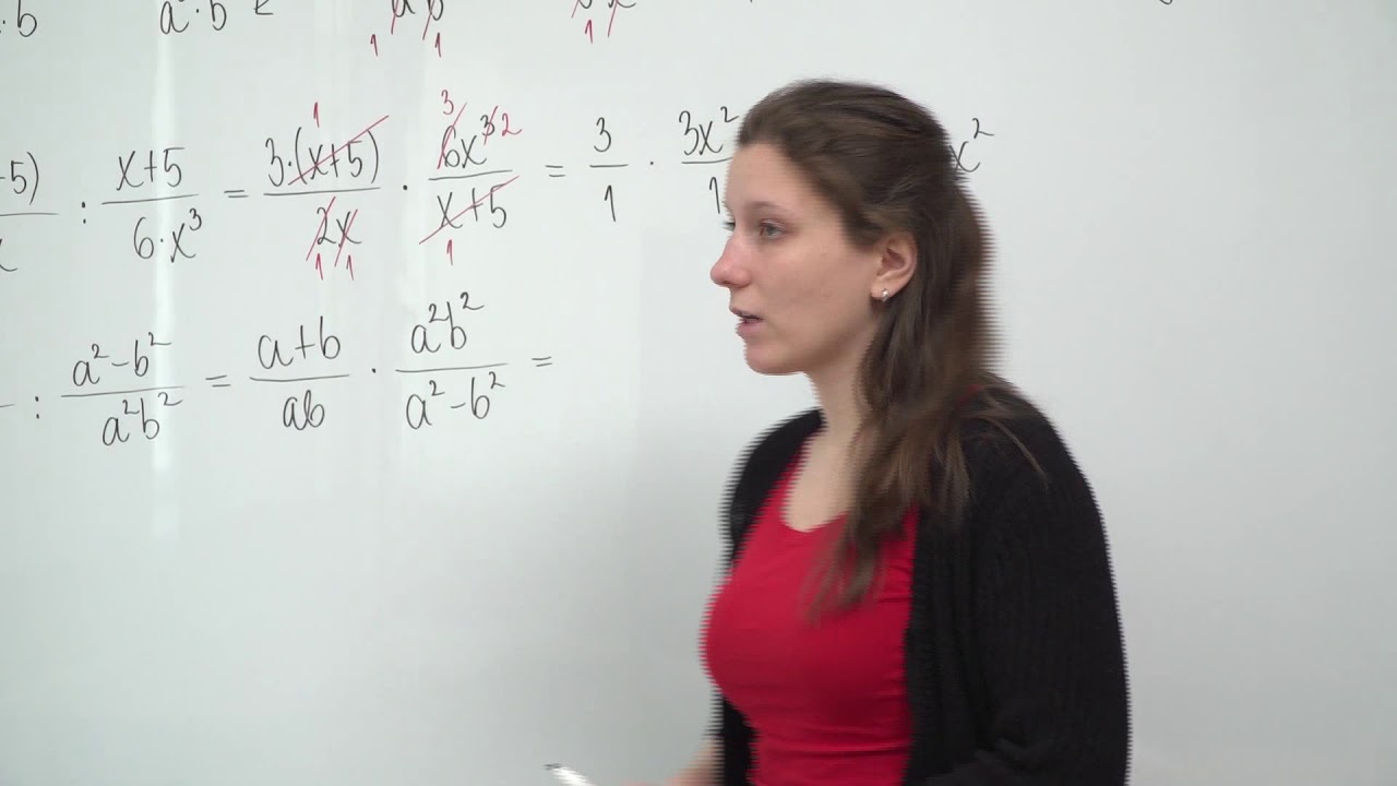 Algebrai törtek osztása