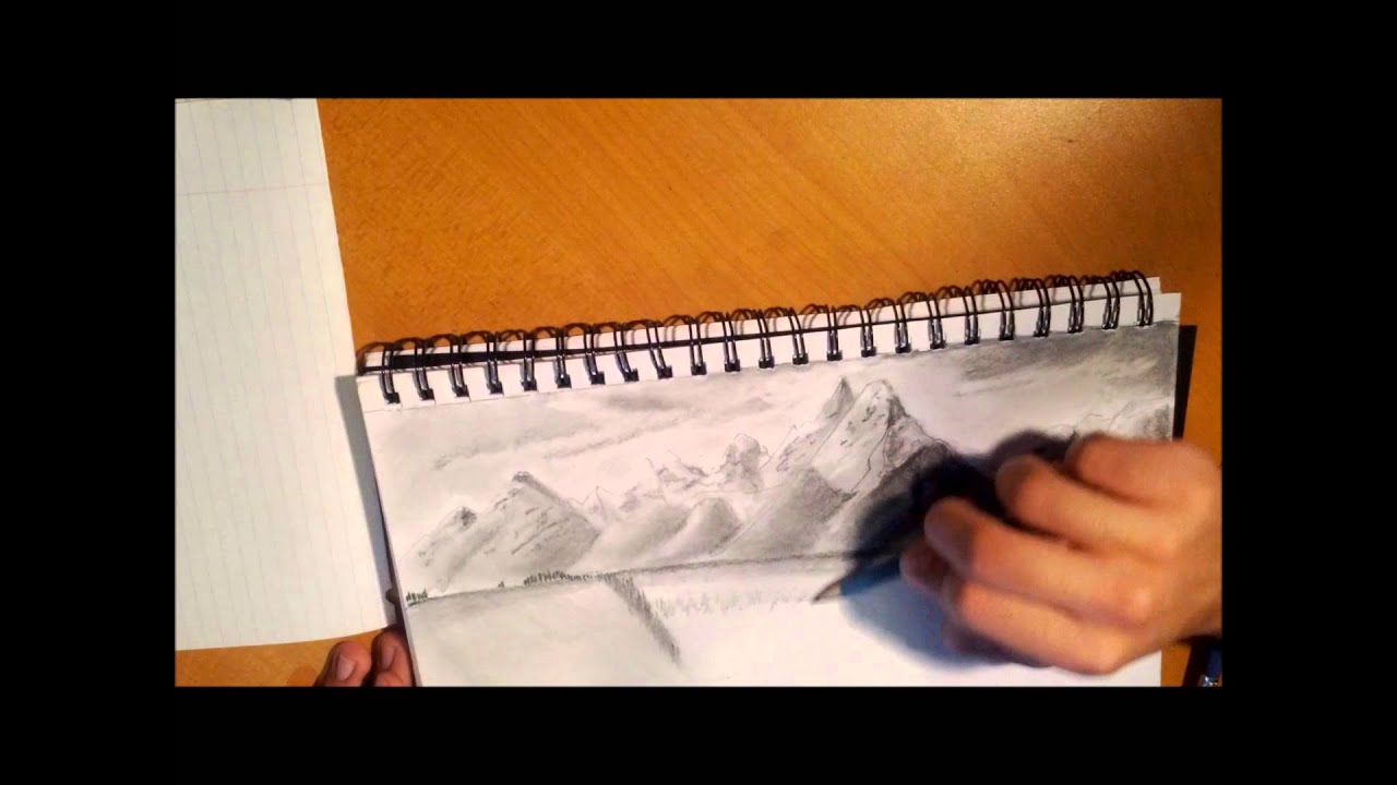 Speed Drawing - Mountain Landscape