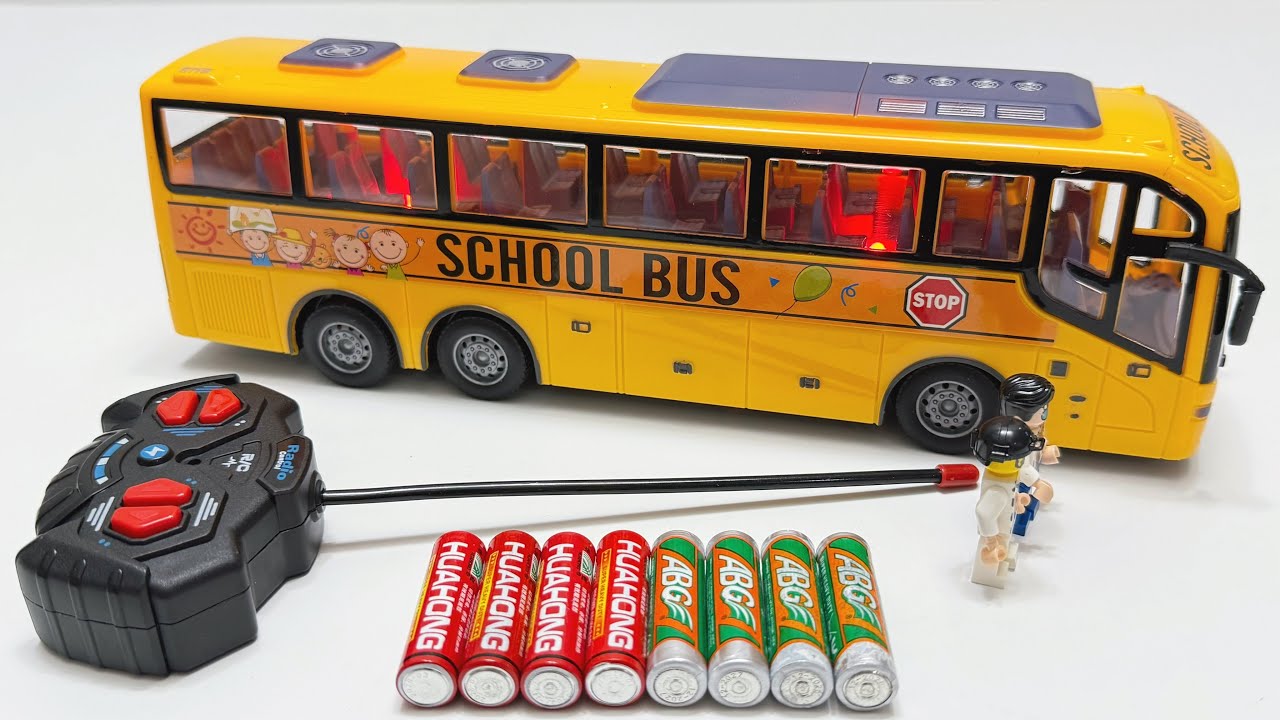 Unboxing Remote Control School Bus, New Energy RC Police Car,Electric Dance Jellyfish, Minion RC Car