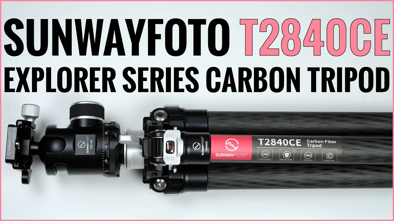 Sunwayfoto T2840CE Explorer Series Carbon Tripod | EB-44 + XB -38 Ballhead