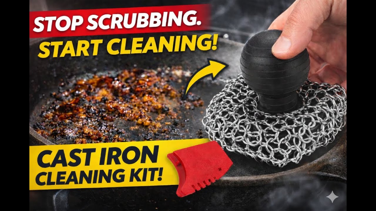 Why Pros Clean Cast Iron with Chainmail (Not Sponges)      