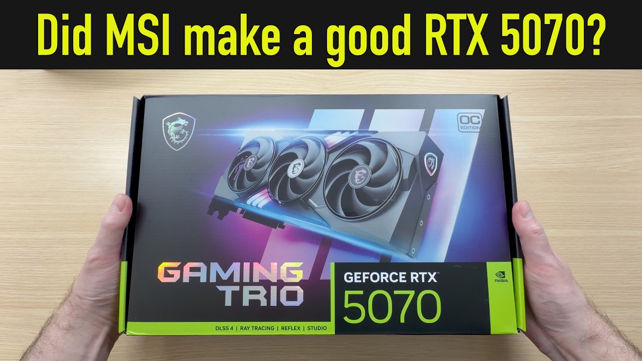 Шумная или тихая? Обзор MSI RTX 5070 GAMING TRIO OC.