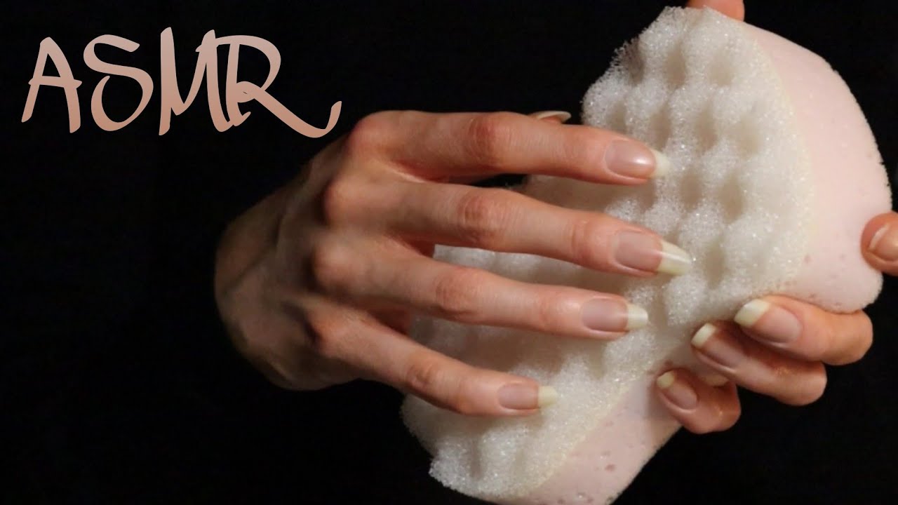 ASMR Crinkly Sponge Sounds to make you so sleepy 🌙😴💤 (tapping, scratching) | no talking