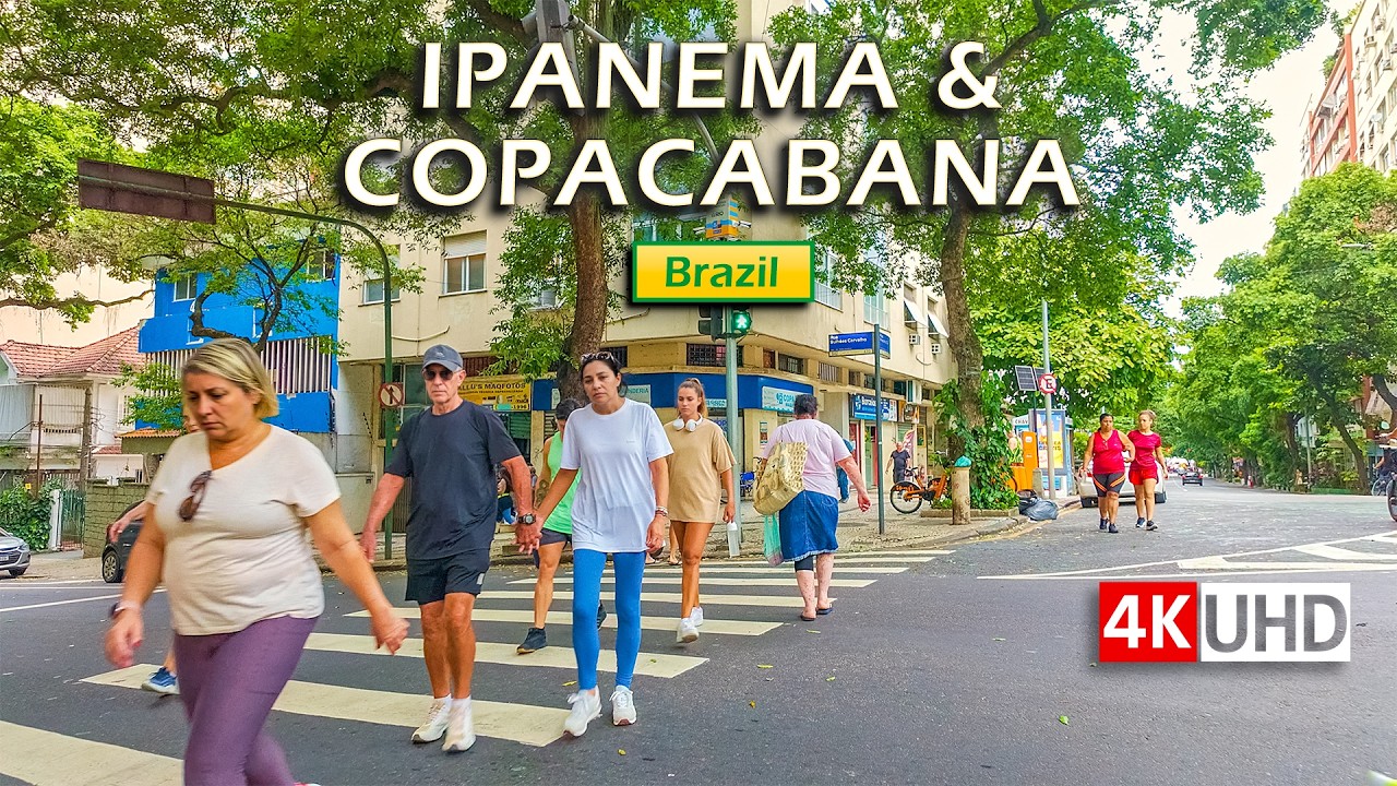 Crossing from Ipanema to Copacabana 🇧🇷 Rio Street Walk 4K — 2026 【 4K UHD 】