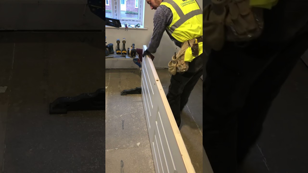 Leaning edge on fire doors? No problem 😉 with re- routing latch.