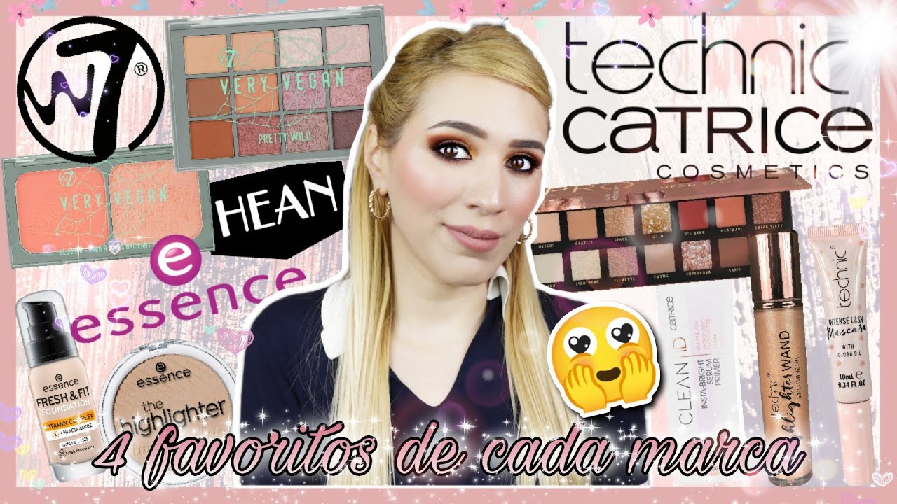 💥 ÚNICAMENTE CUATRO FAVORITOS DE CADA MARCA LOW COST (TECHNIC, CATRICE, ESSENCE, W7, HEAN)
