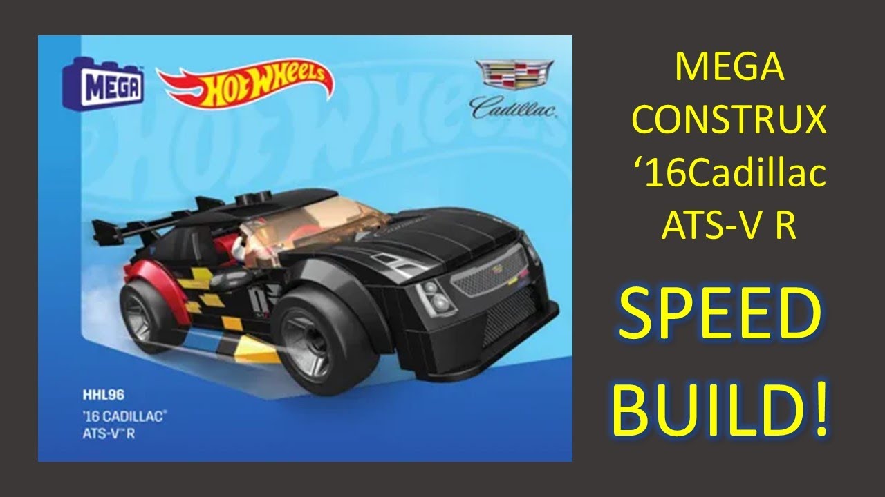Hot Wheels - '16 Cadillac ATS-V R Mega Construx HHL96 SPEED BUILD