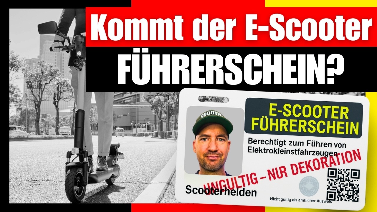 🚨 Kommt jetzt der E-Scooter Führerschein? 😳🛴 #escooter #führerschein #news