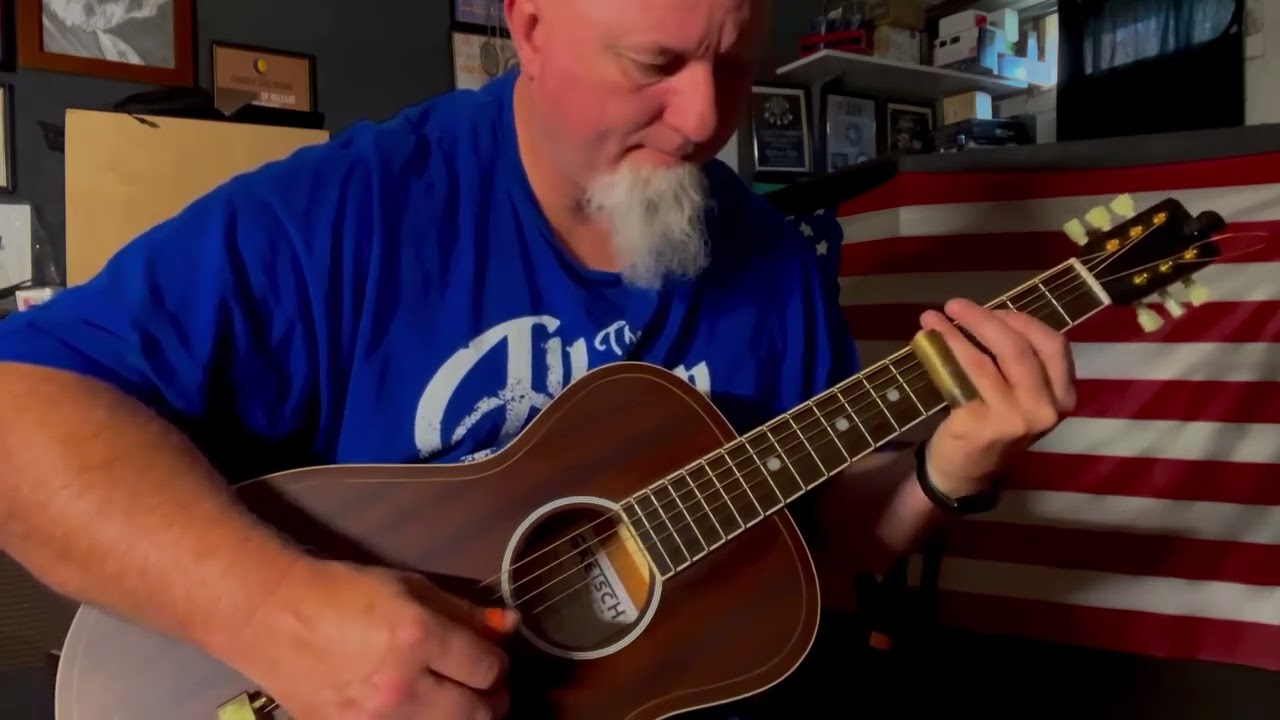 Gretsch Jim dandy parlor fun guitar to play ❤️🎸