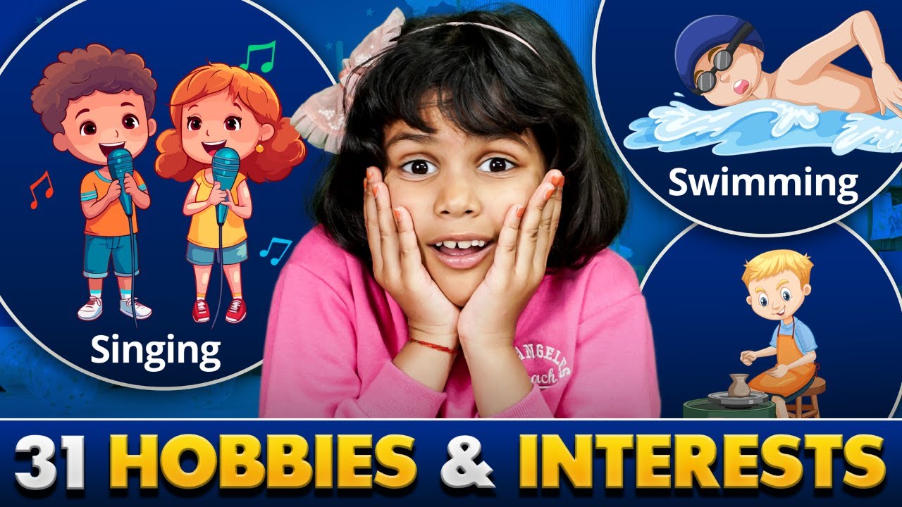 Different Types of Hobbies in English | Kids Spoken English | Adi Keshari Connection
