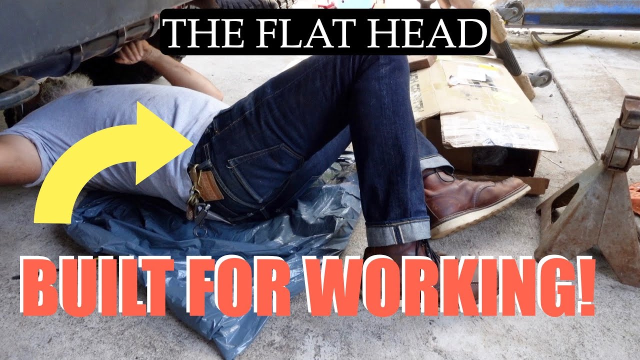 Джинсы с кромкой от THE FLAT HEAD SE05BSP SELF EDGE