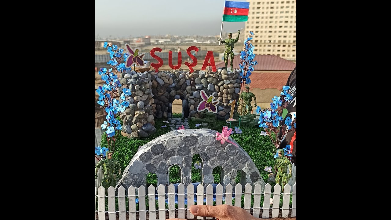 Şuşa qalasini hazirladim 🗼 Şuşa. Zəfər günü. Zefer gunu 🏆🏆🏆