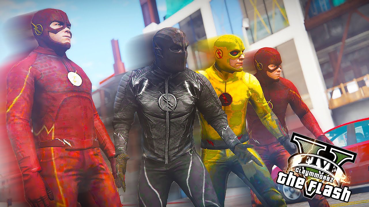 GTA 5 PC - The Flash VS The Flash ! And The Flash Season 3 (Ultimate Flash Mod)