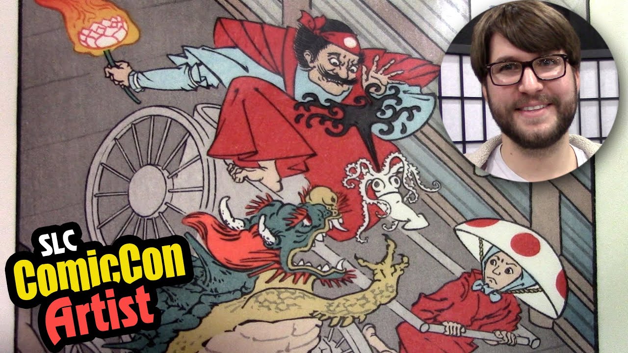 Adam interviews artist Jed Henry of Ukiyoe Heroes at ComicCon