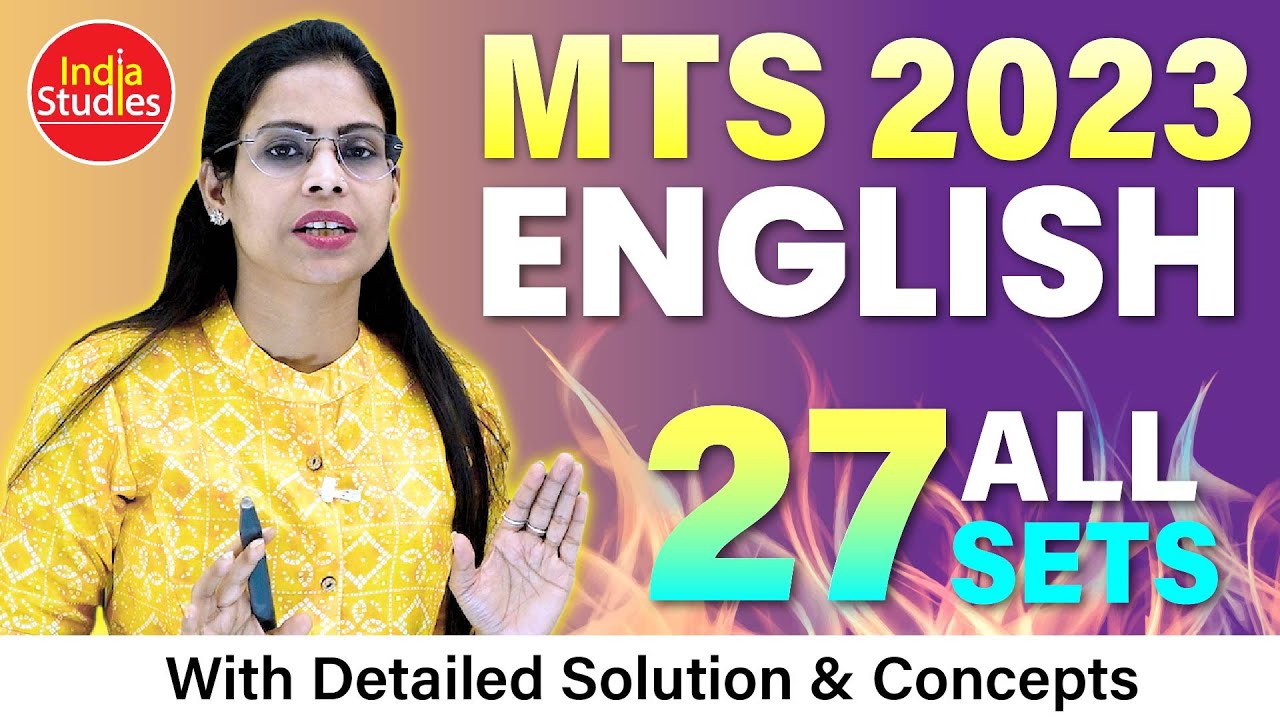 SSC MTS 2023   ||   All 27 Sets  ||  For all govt. exams  ||  With Soni Ma'am