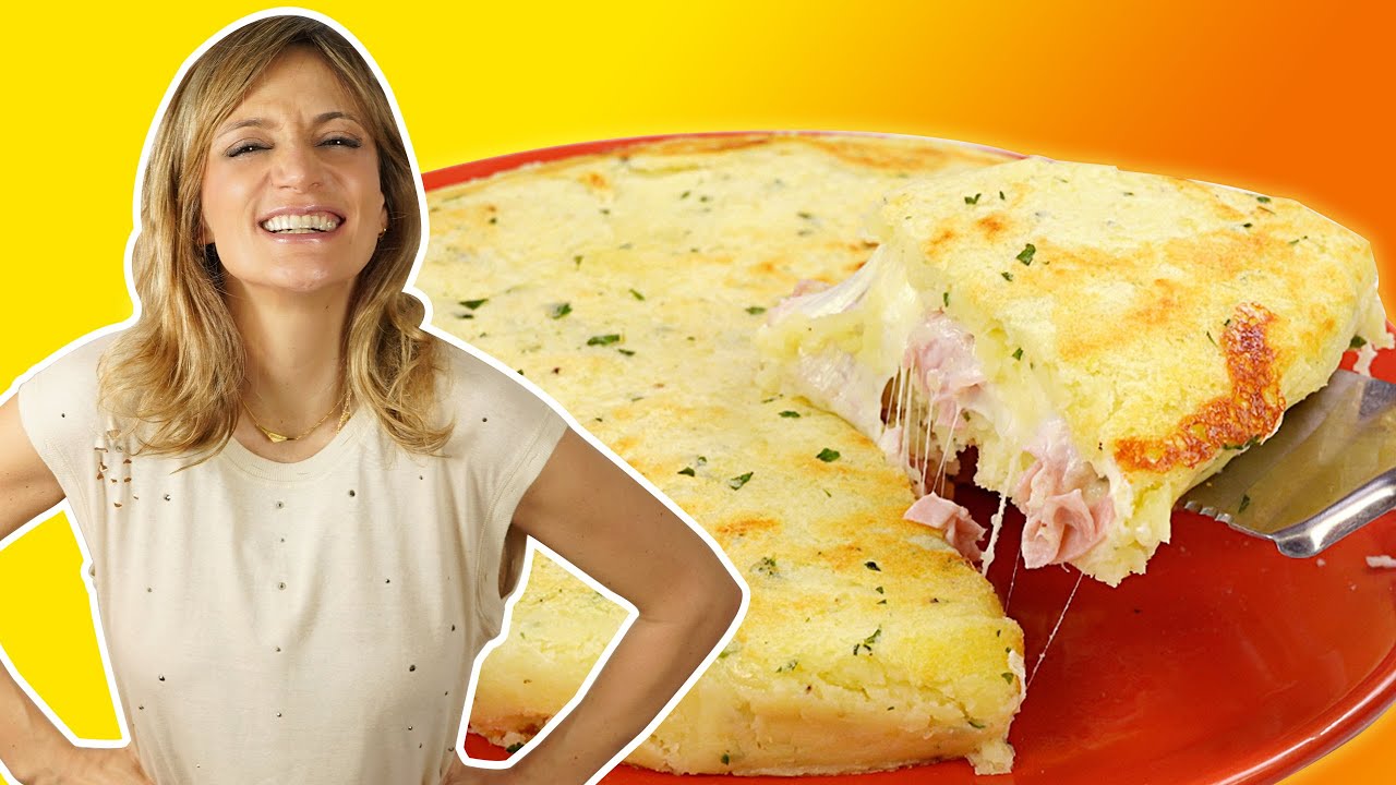 Torta de Frigideira com Batata, Presunto e Requeijão | Sal de Flor