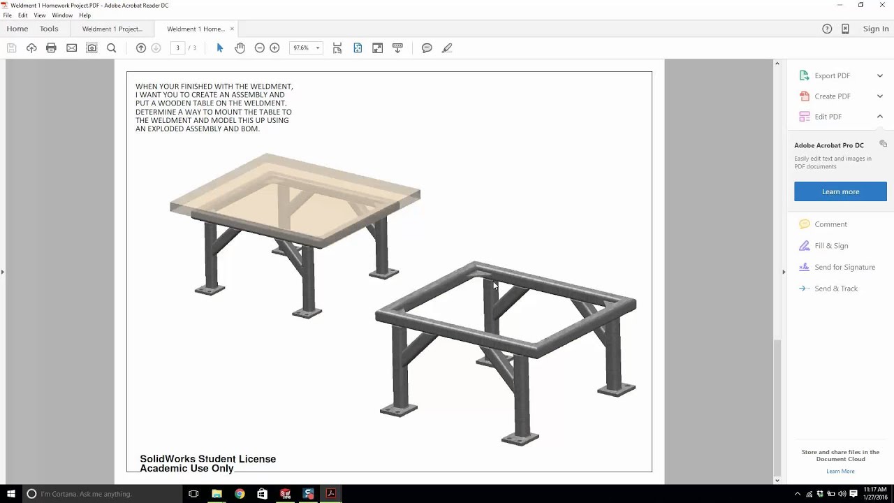 Solidworks  - Weldments