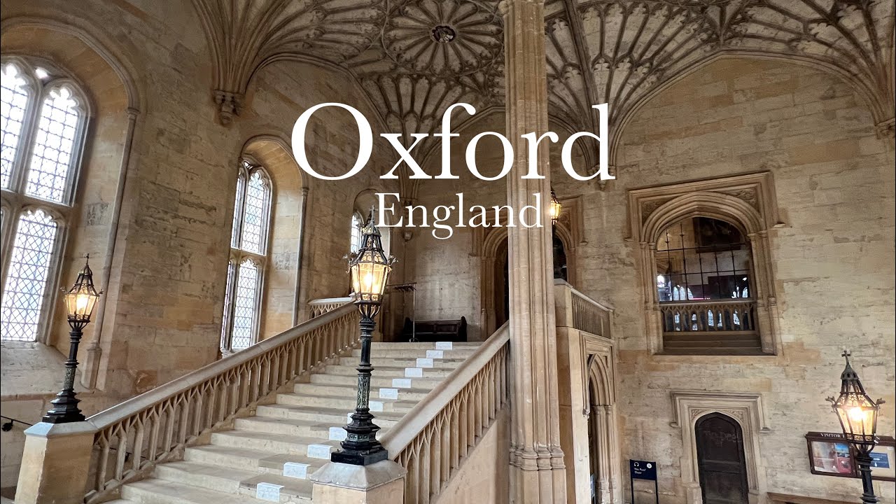 Oxford vlog🇬🇧オックスフォード日帰り旅|ハリーポッターロケ地|かわいすぎる文房具屋さん|美しい本の世界|マーケットのクッキー🍪
